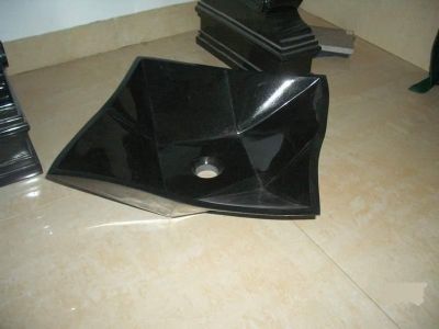 Vasque en granit noir 