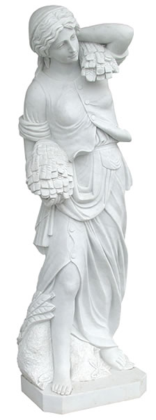 Sculpture en marbre blanc 