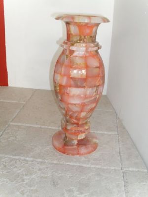 Magnifique vase en onyx 