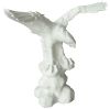 Aigle sculpté en marbre blanc